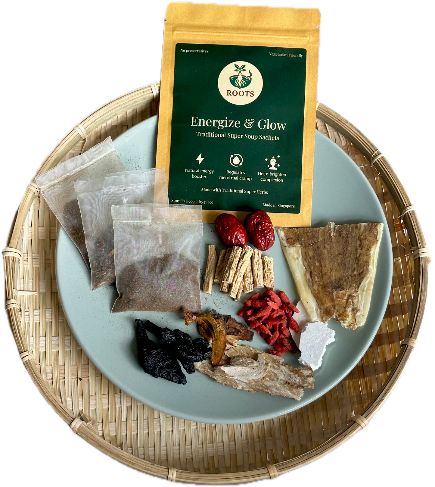 Roots‘s Energise & Glow Traditional Soup Sachets